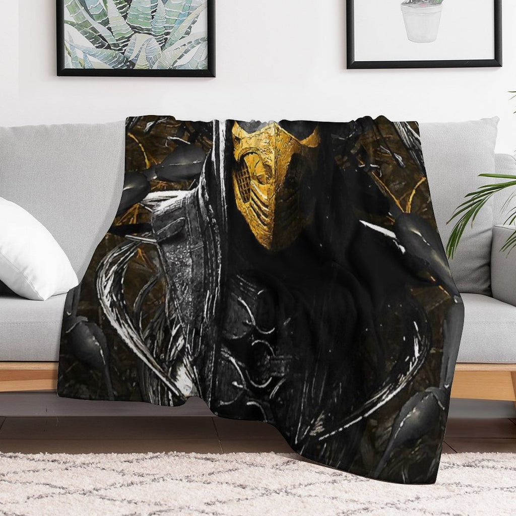 Mortal Kombat X Scorpion Plush Throw Blanket