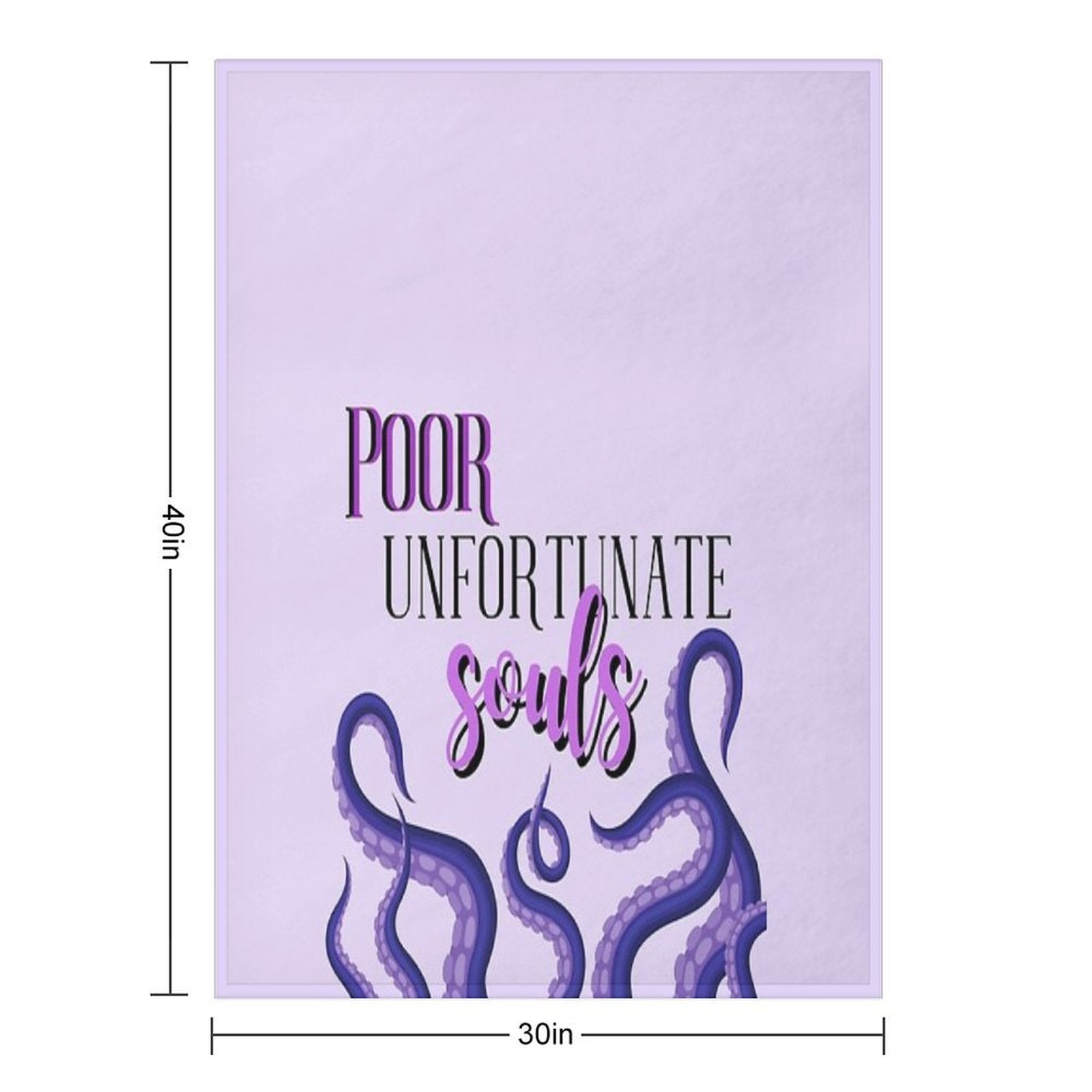 Poor Unfortunate Souls Shrink-resistant Throw Blanket