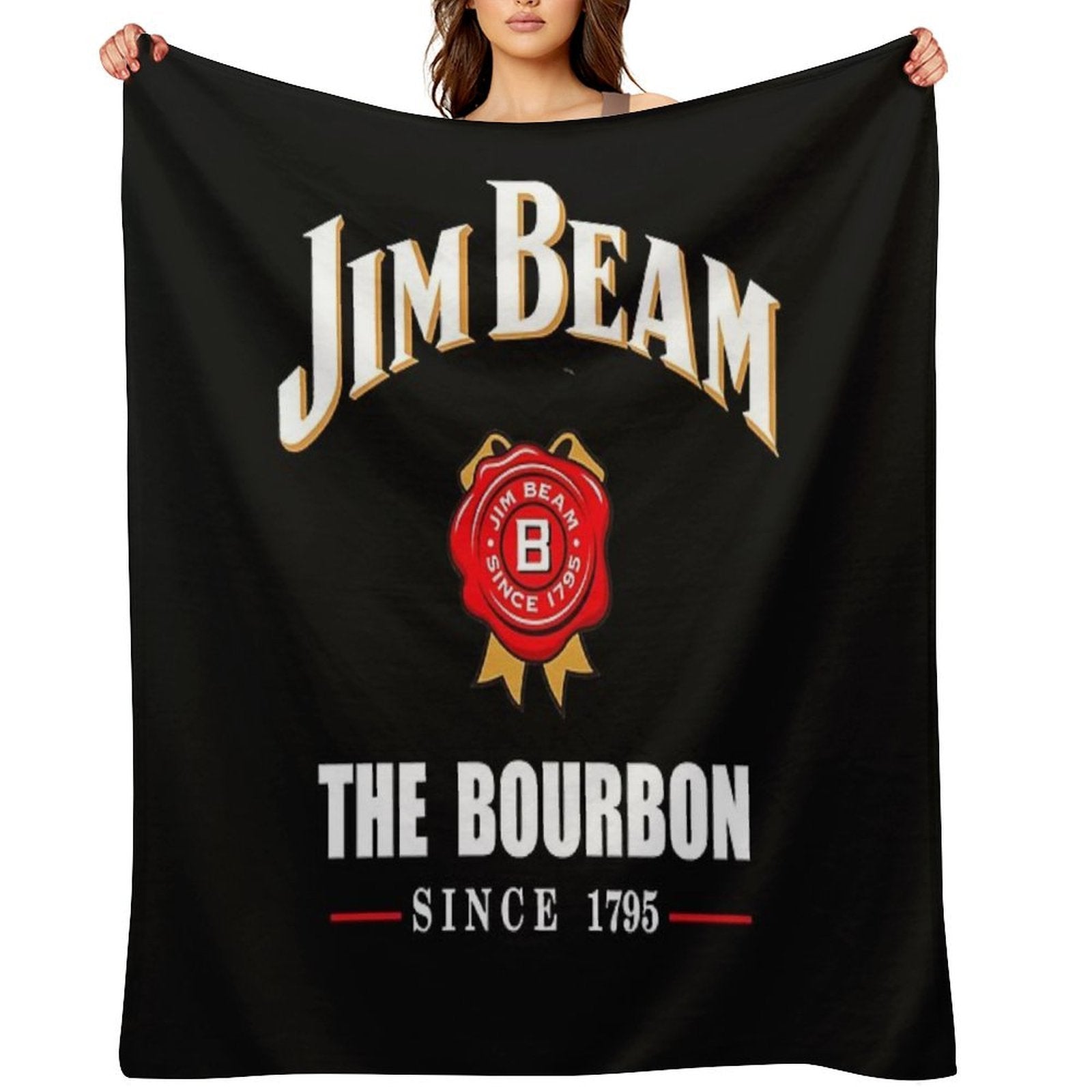 Jim Beam Wrinkle-free Throw Blanket