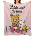 Cute Rilakkuma Strawberry All-season Throw Blanket