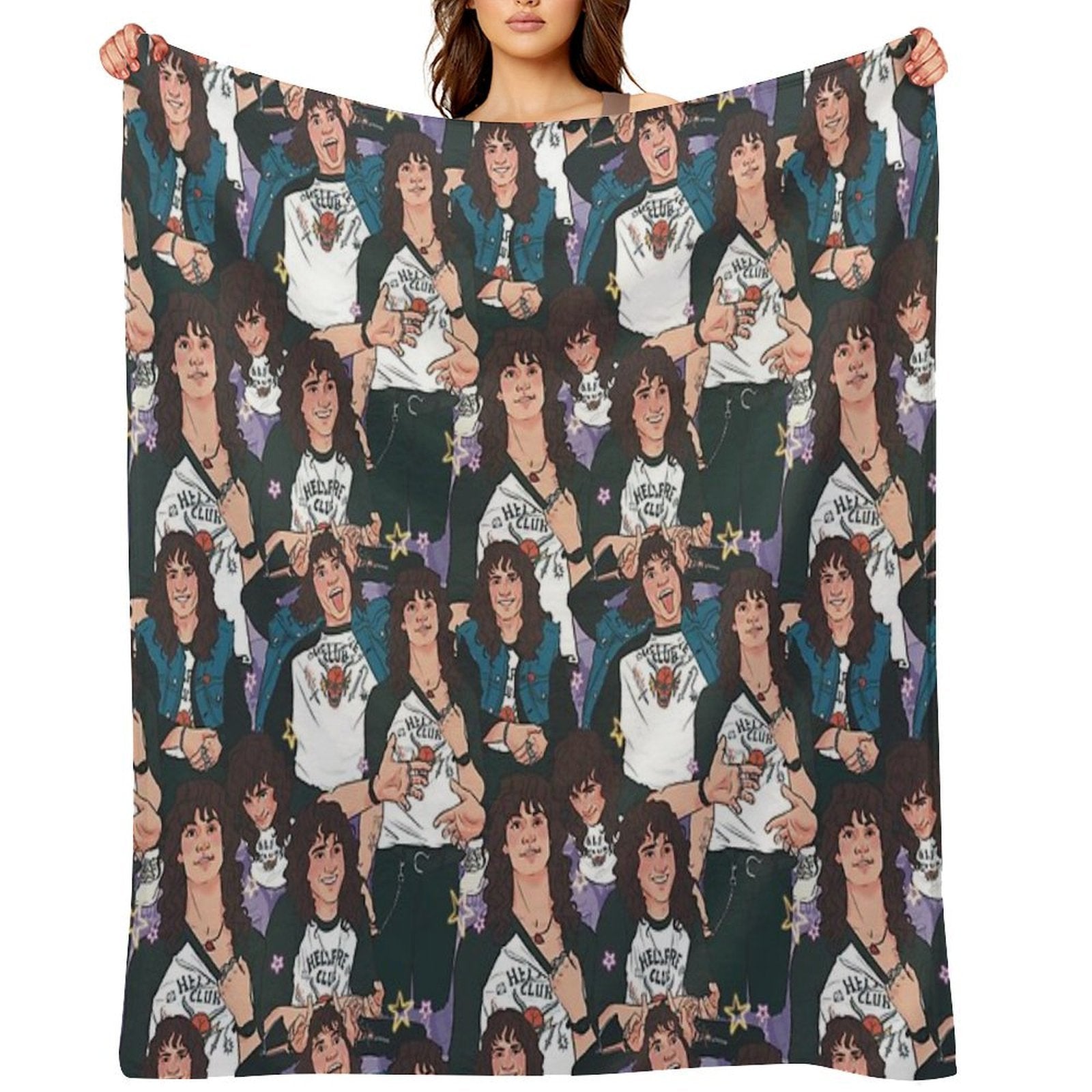 Eddie Munson - AOP Compact Throw Blanket