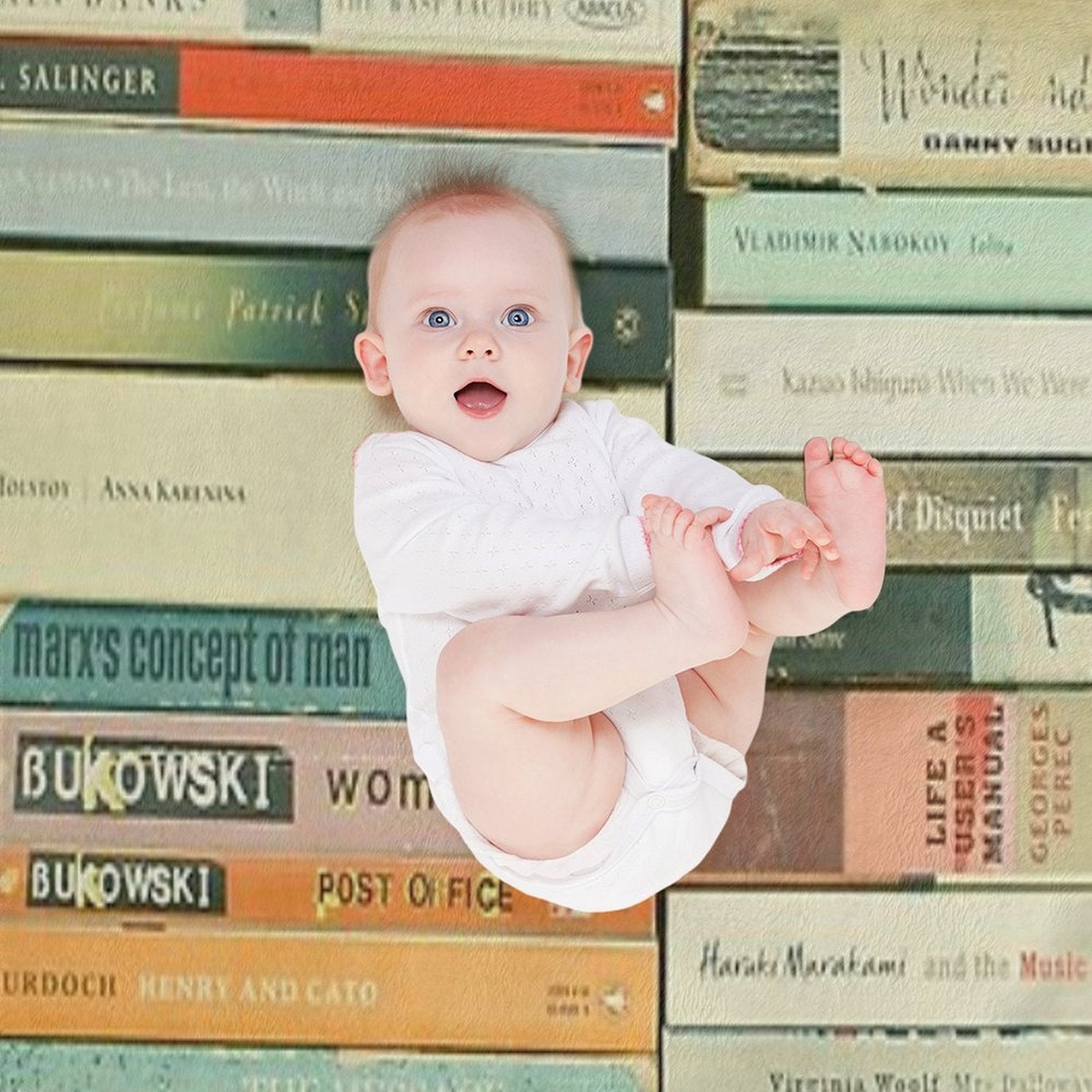 Bookworm Shrink-resistant Throw Blanket