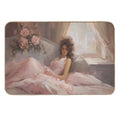 Coquette Aesthetic Vintage Painting of A Languid Woman  Odorless Bath Mat