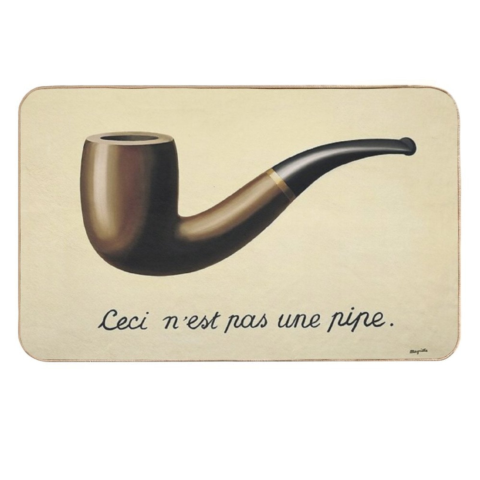 This Is Not A Pipe  Fade-Resistant Bath Mat