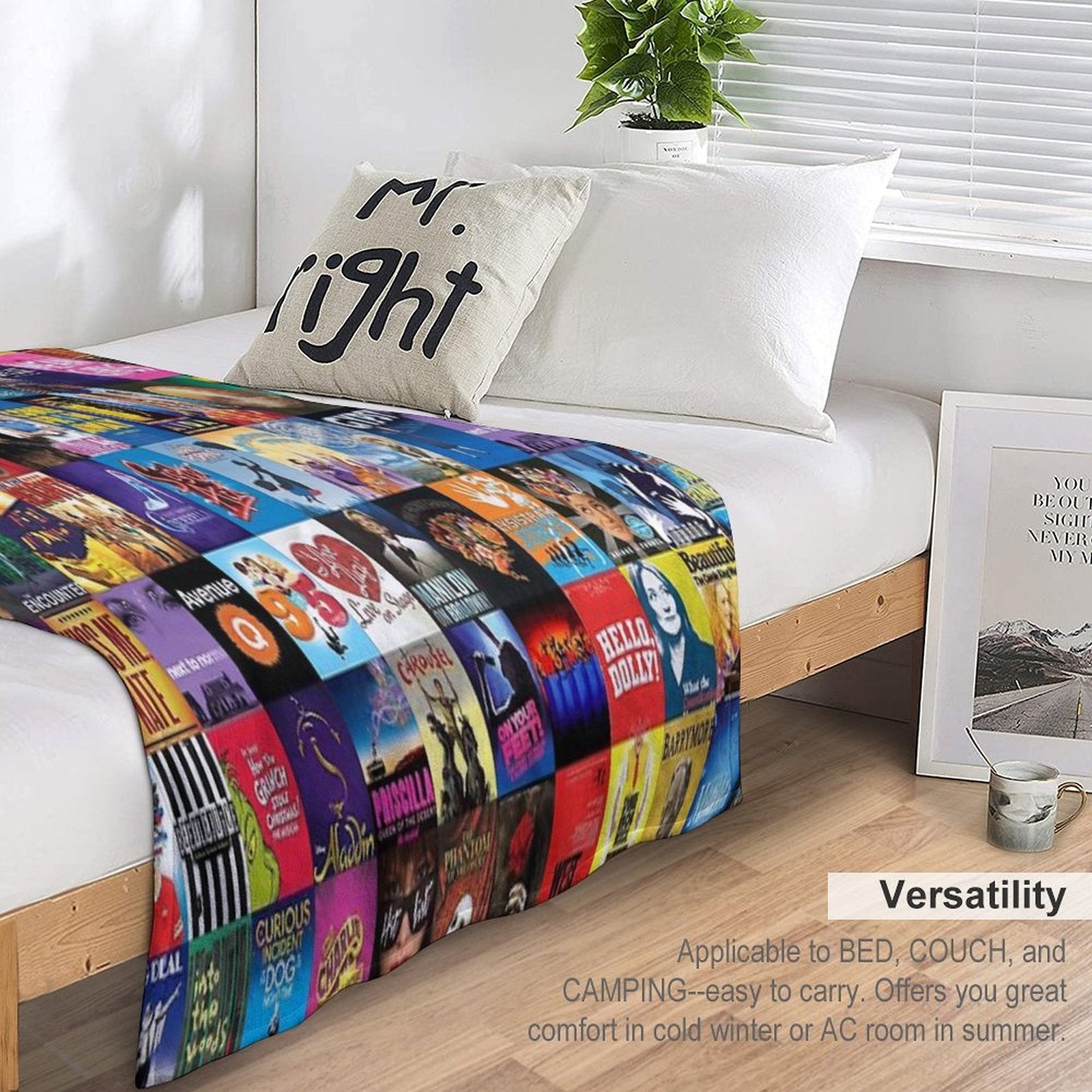 Broadway Theater Plush Throw Blanket