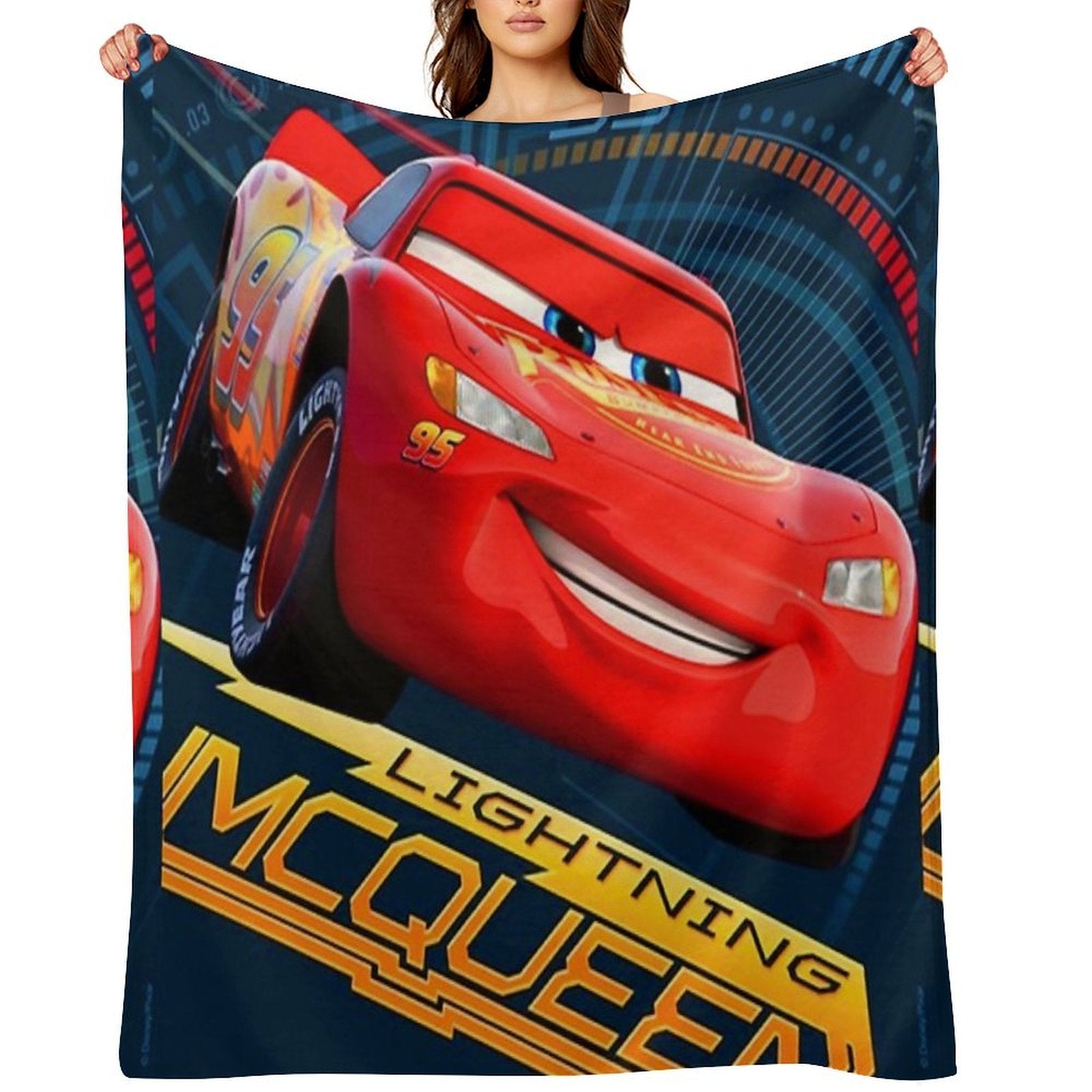 Lets Go Gaz in Car Machine-washable Throw Blanket