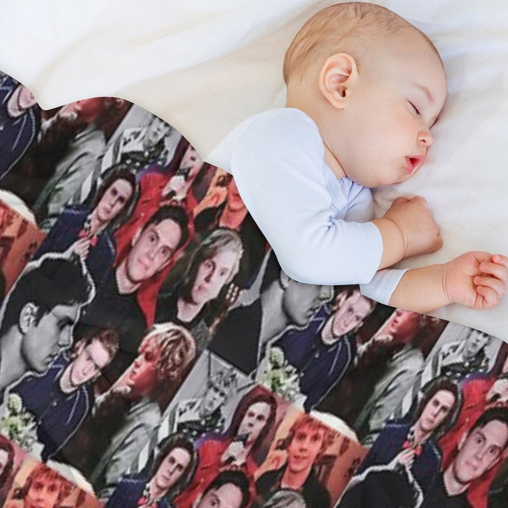 Evan Collage Multi-functional Throw Blanket