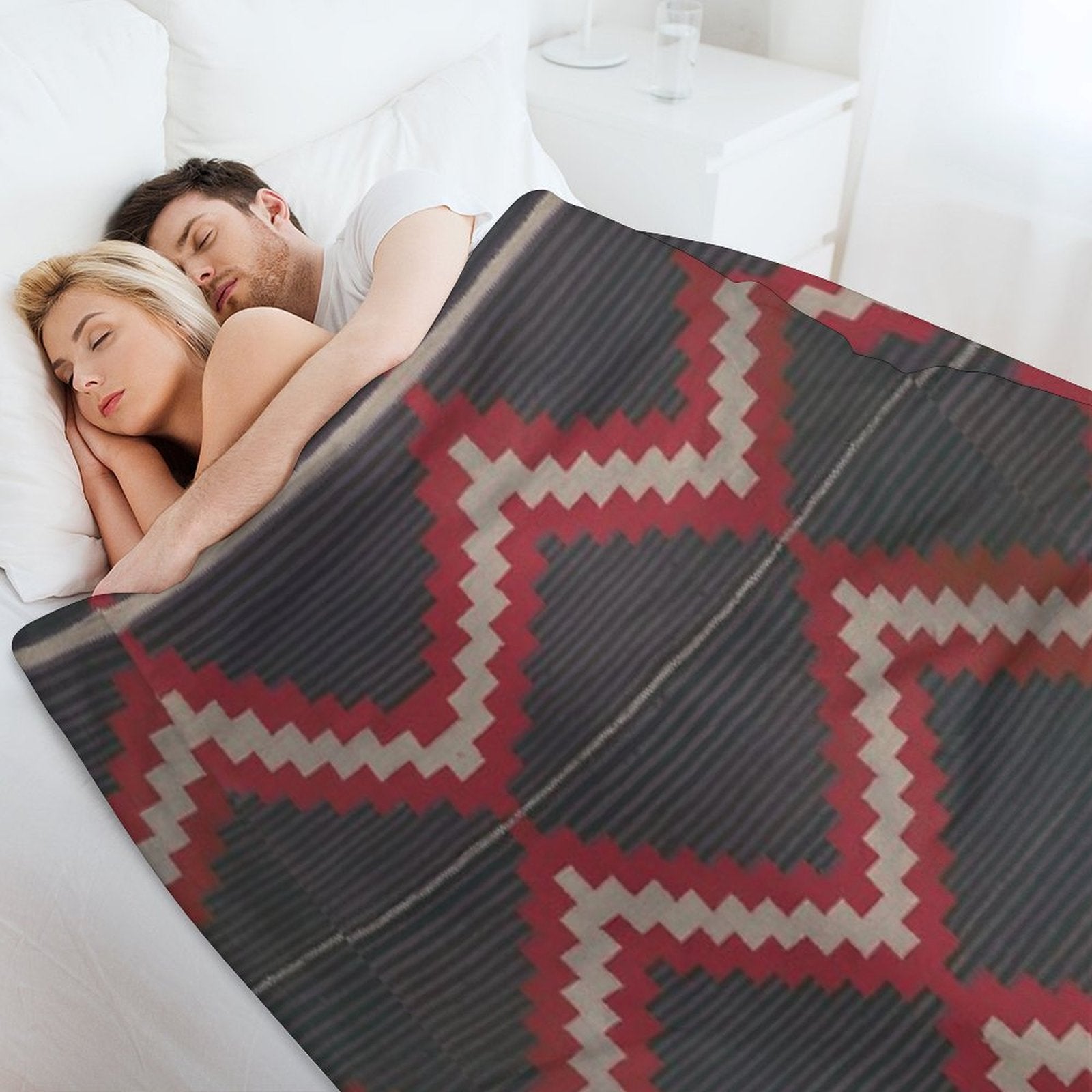 Navajo Weaving Blanket Moki Print Anti-pilling Throw Blanket