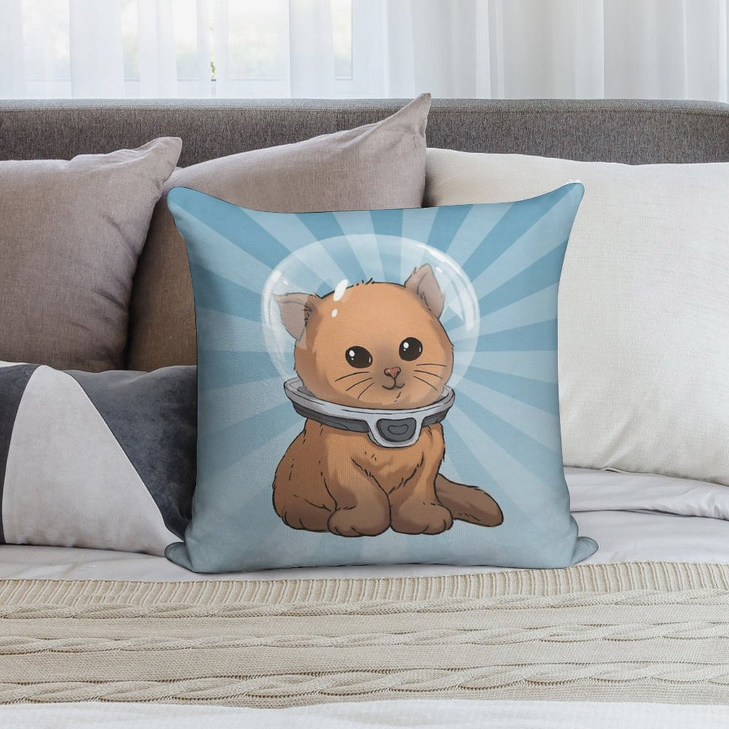 Keep Calm Kitty Soft Reinforced Edging Throw Pillow