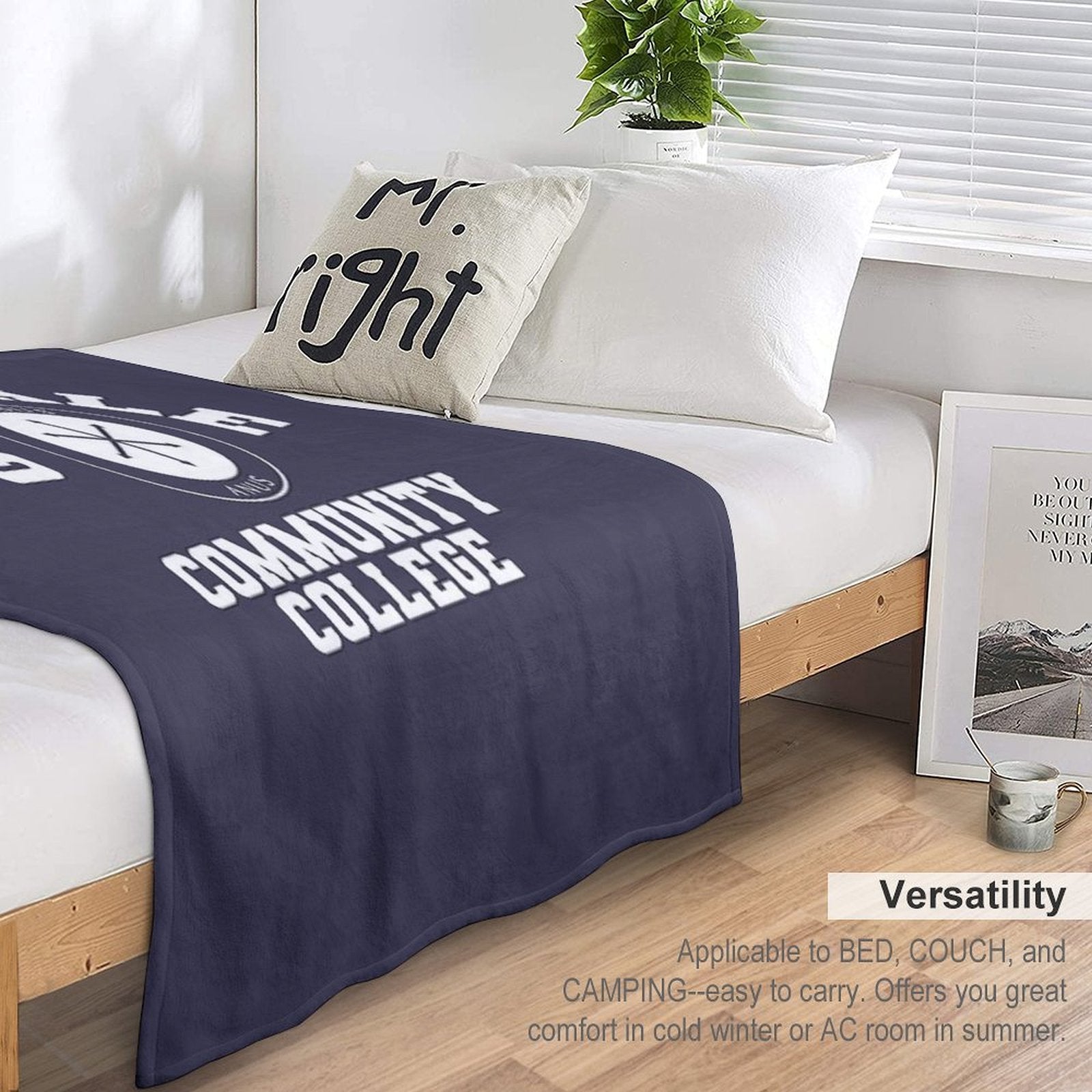 Greendale Community Collage Travel-friendly Throw Blanket