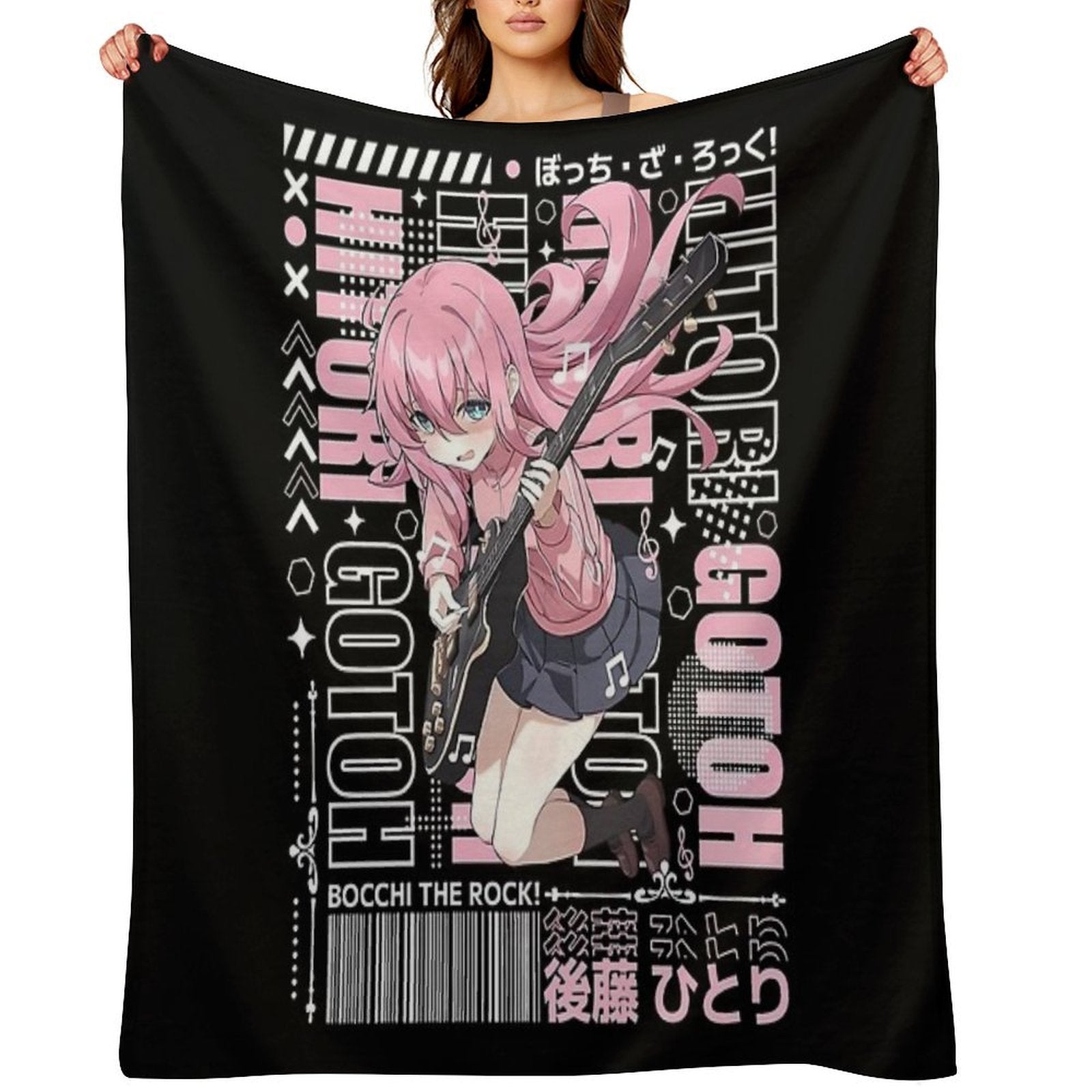 Bocchi The Rock Durable Throw Blanket