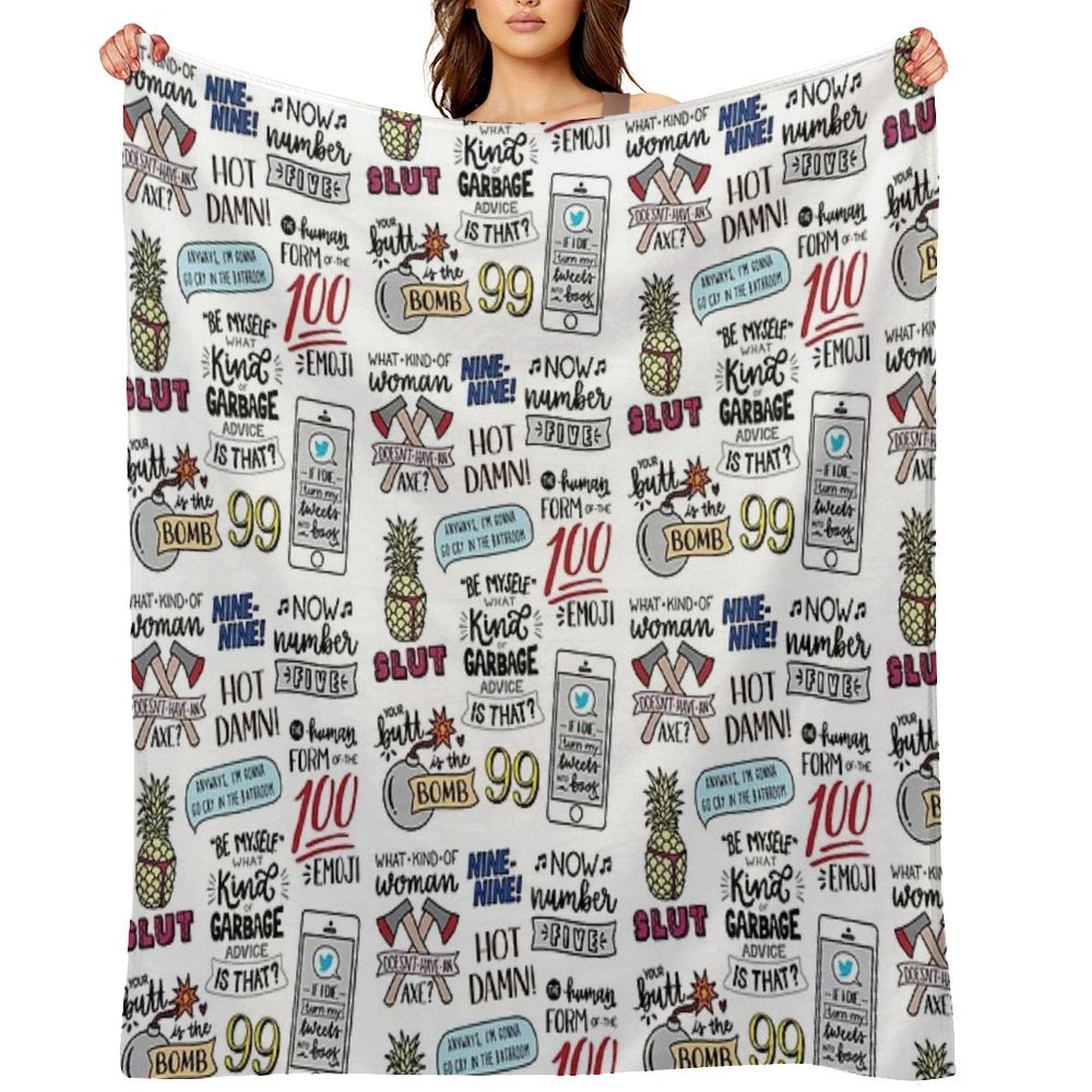 Brooklyn Nine Nine  Version 2  TV Show Art Versatility Throw Blanket