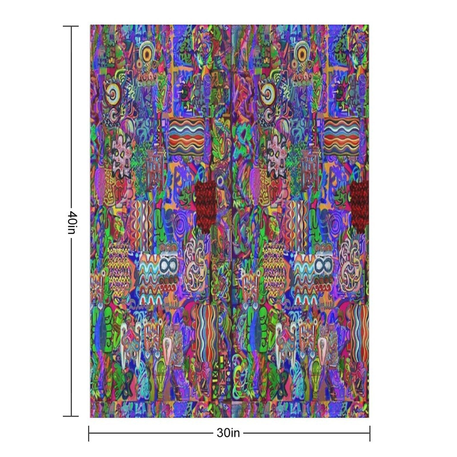 Pop Abstract Velvety-soft Throw Blanket