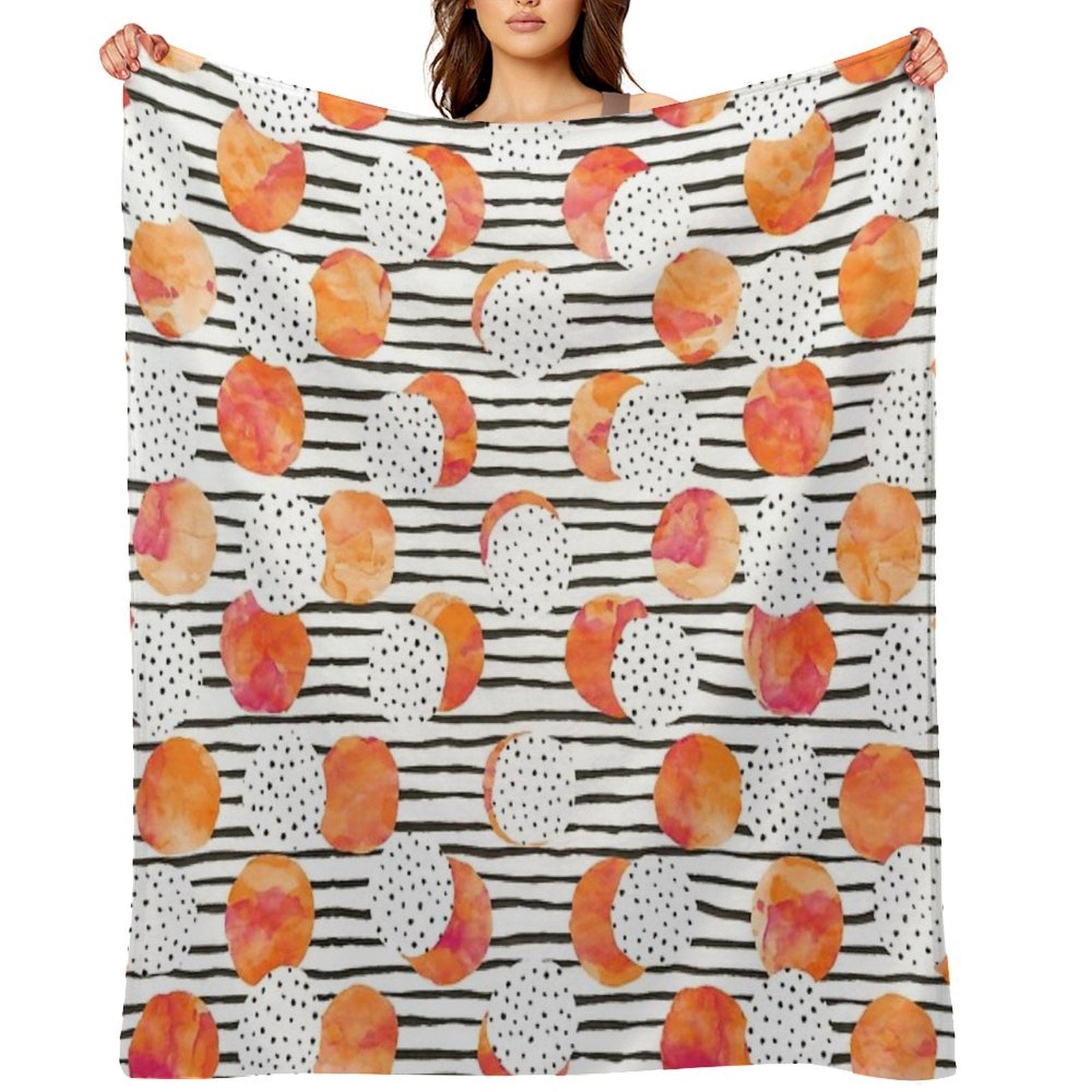 Fruity Orange Multi-functional Throw Blanket