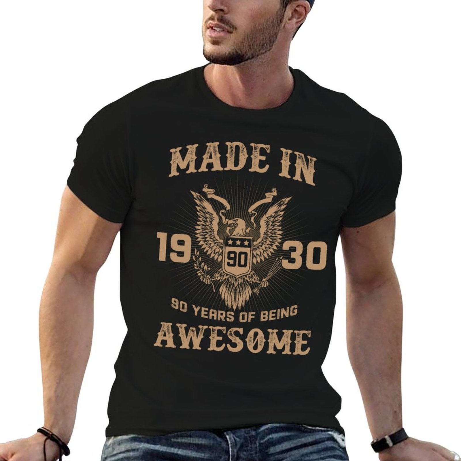 90th Birthdays For Men Women 90 Year Old Made In 1930  Moisture-wicking T-Shirt
