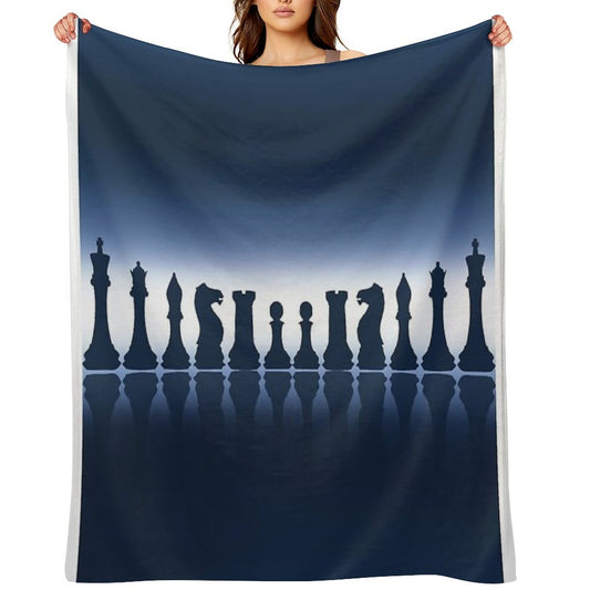 Chess Pieces Lightweight Throw Blanket