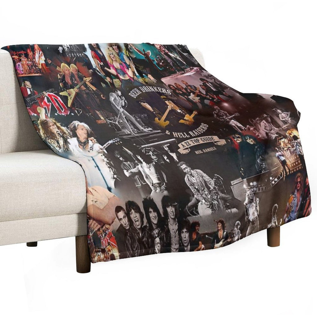 Rock Collage Lightweight Throw Blanket