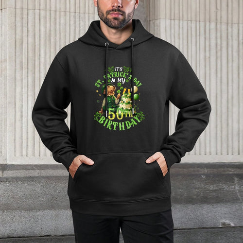 50 Years Old Lucky St. Patrick’s Day It's My 50th Birthday Premium Breathable Fabric Hoodie