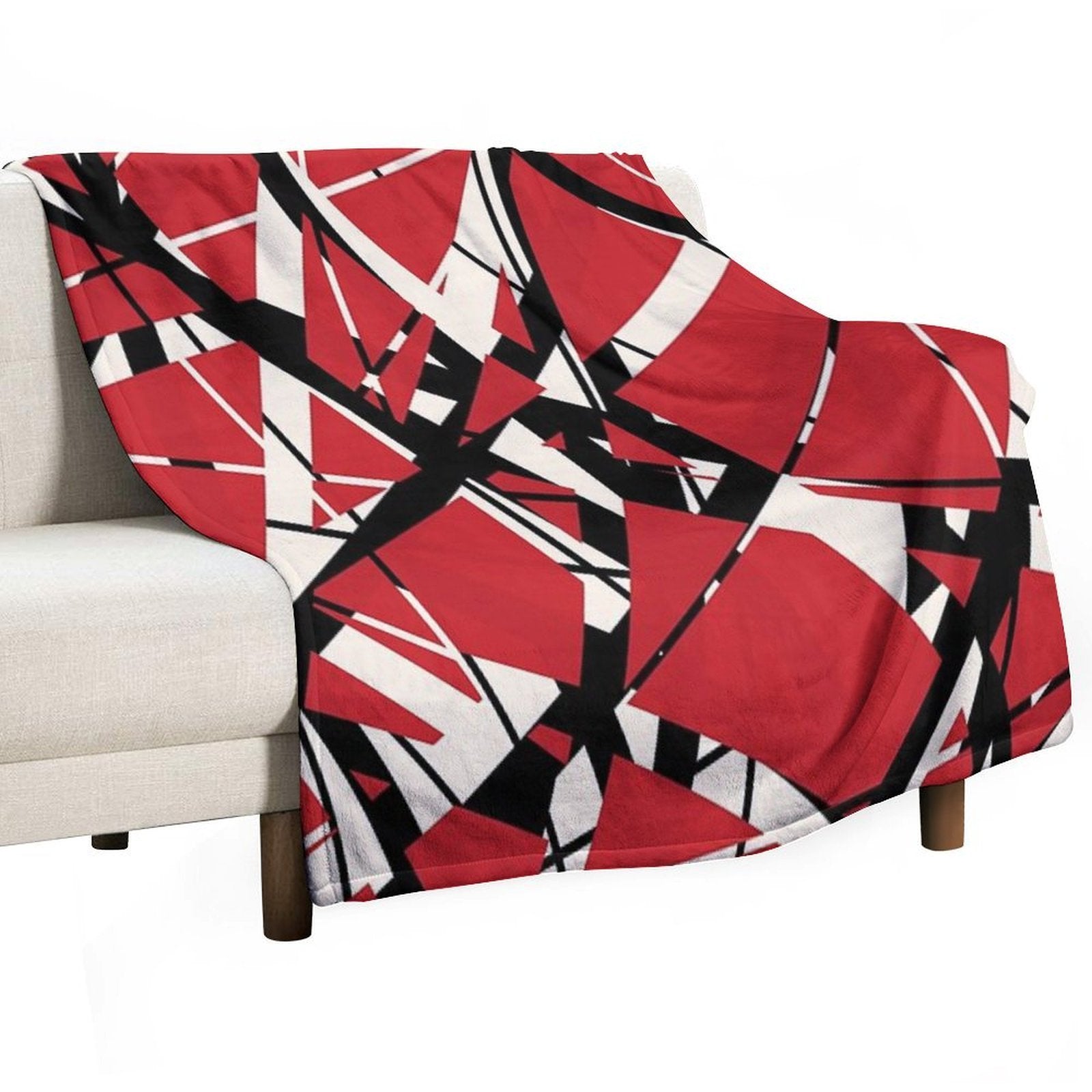 EVH Authentic Stripes Design (red) Multi-functional Throw Blanket