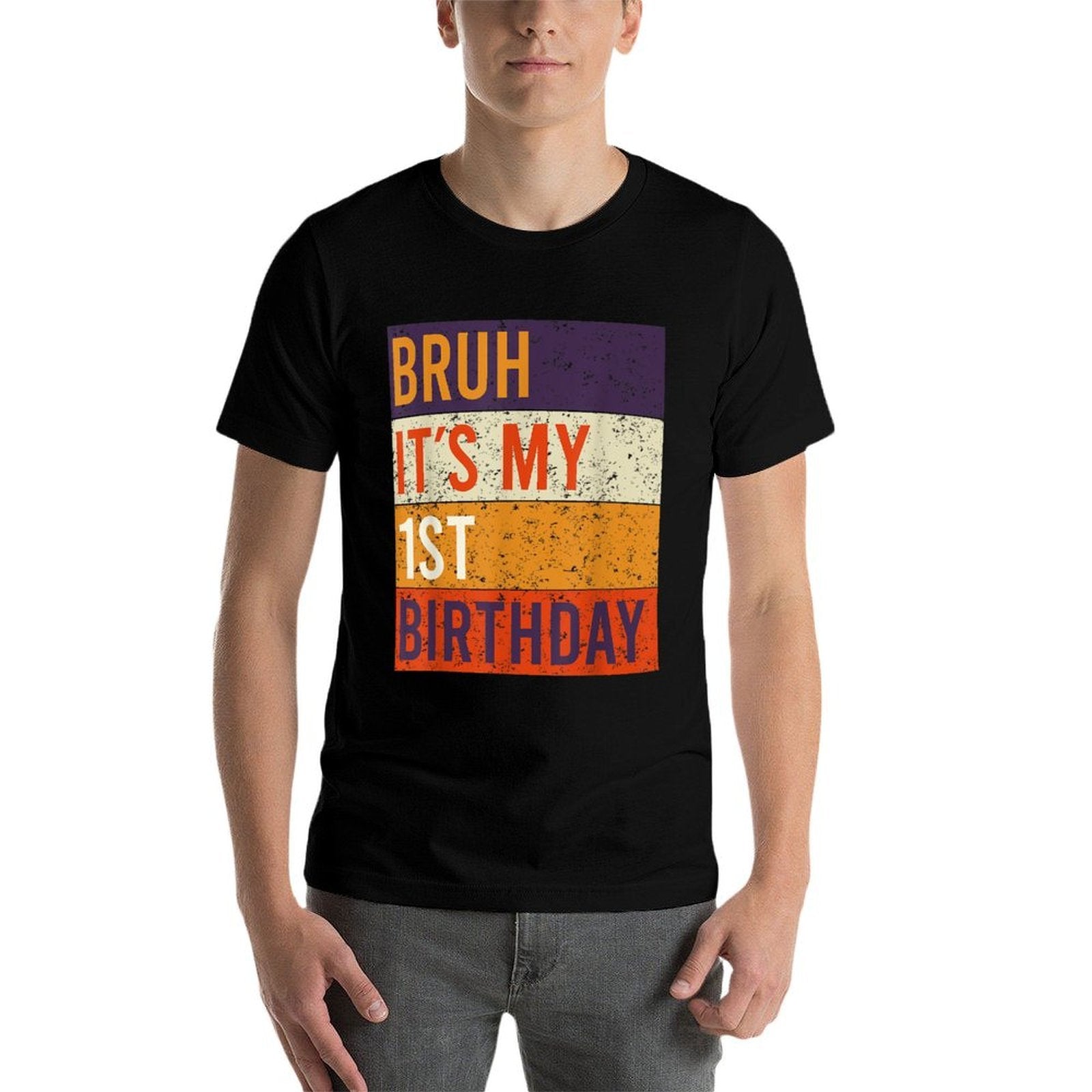 Bruh It&#39;s My 1st Birthday 1 Year Old Birthday  High-quality Stitching T-Shirt