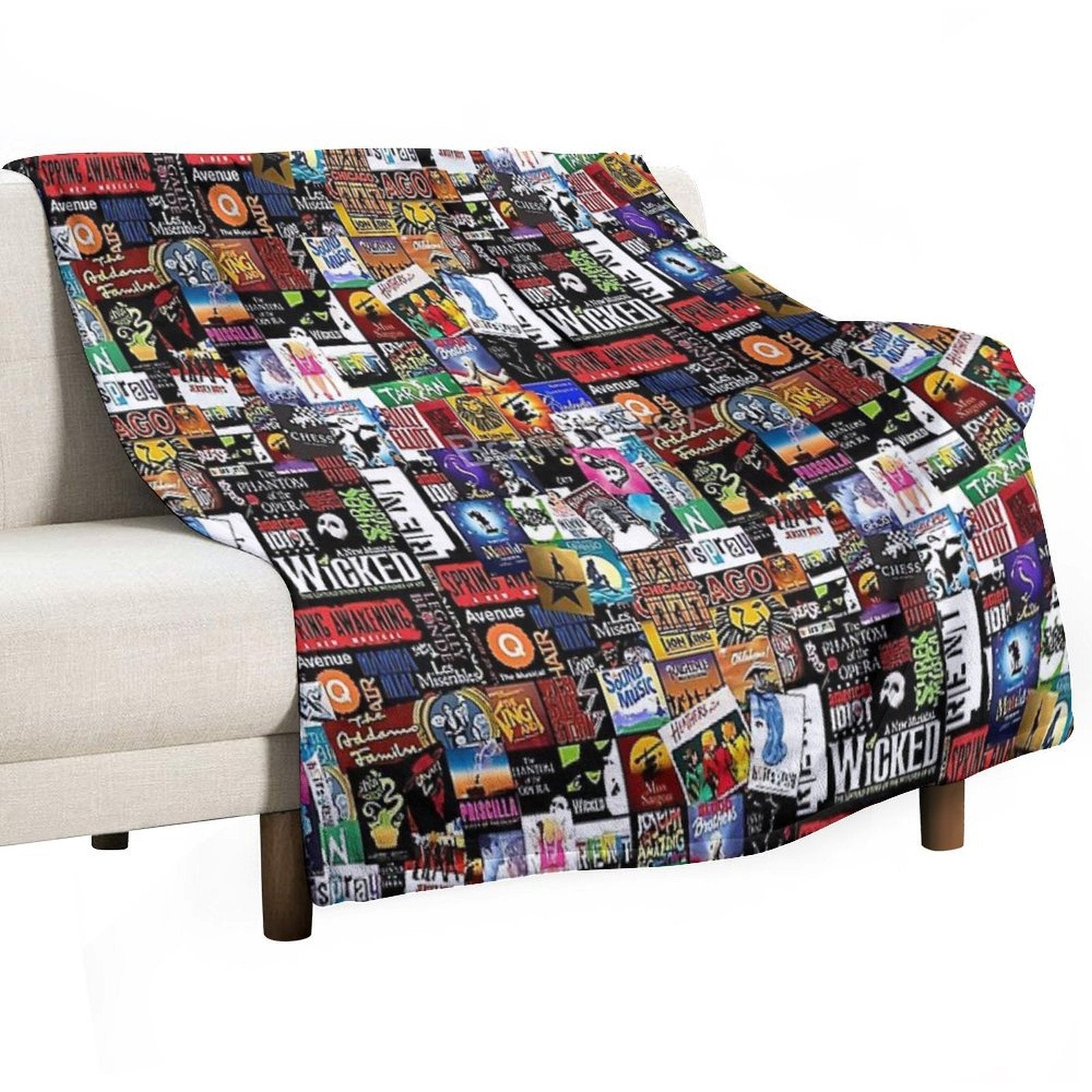 Collage II Musical Gift-ready Throw Blanket
