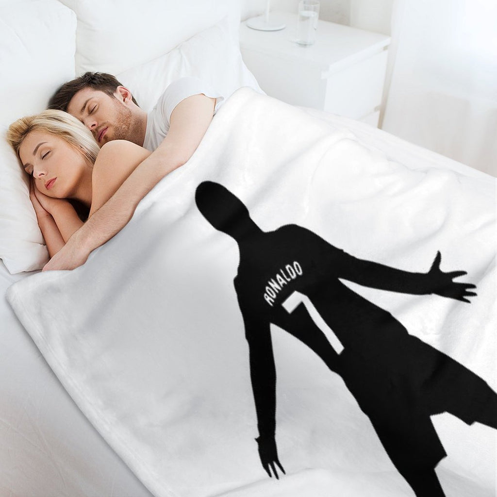 Christiano Ronaldo  CR7  Shadow Design Machine-washable Throw Blanket