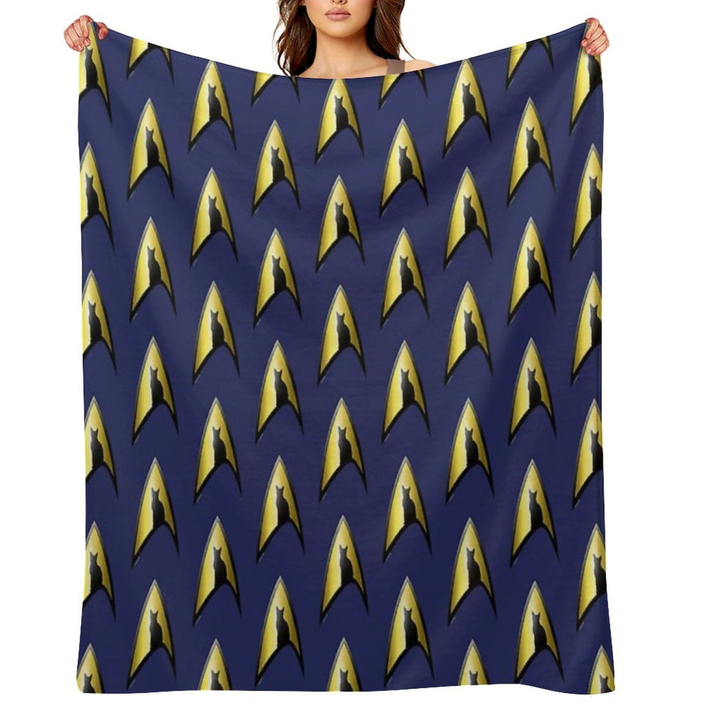 Starfleet Cat Multi-functional Throw Blanket