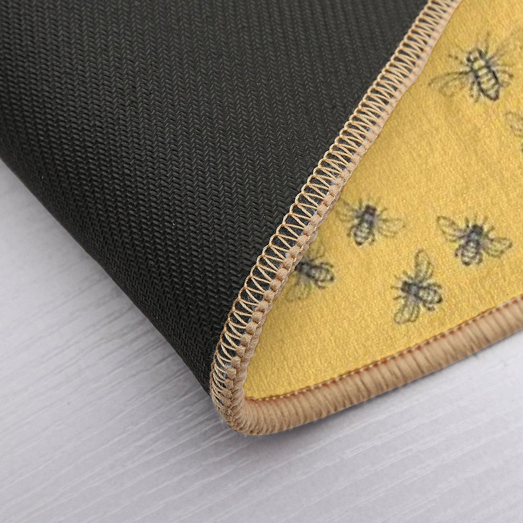 Honey Bee Pattern  Slip-Resistant Bath Mat
