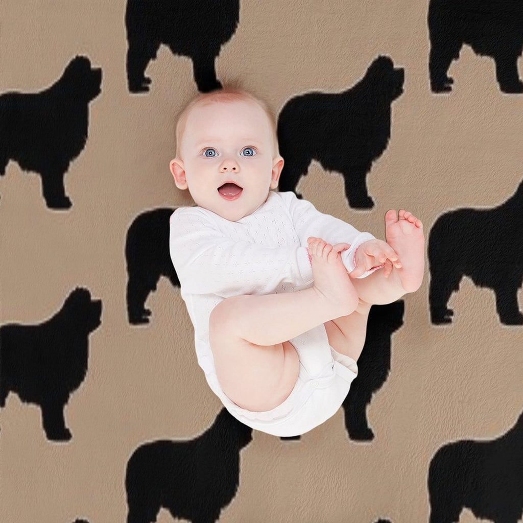 Newfie Love Is Big Love Eco-conscious Throw Blanket