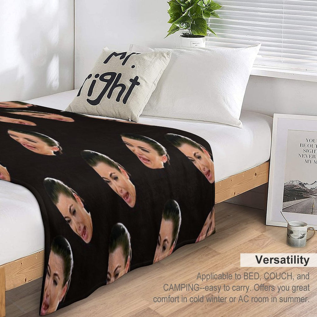 Crying Kim Kardashian Velvety-soft Throw Blanket