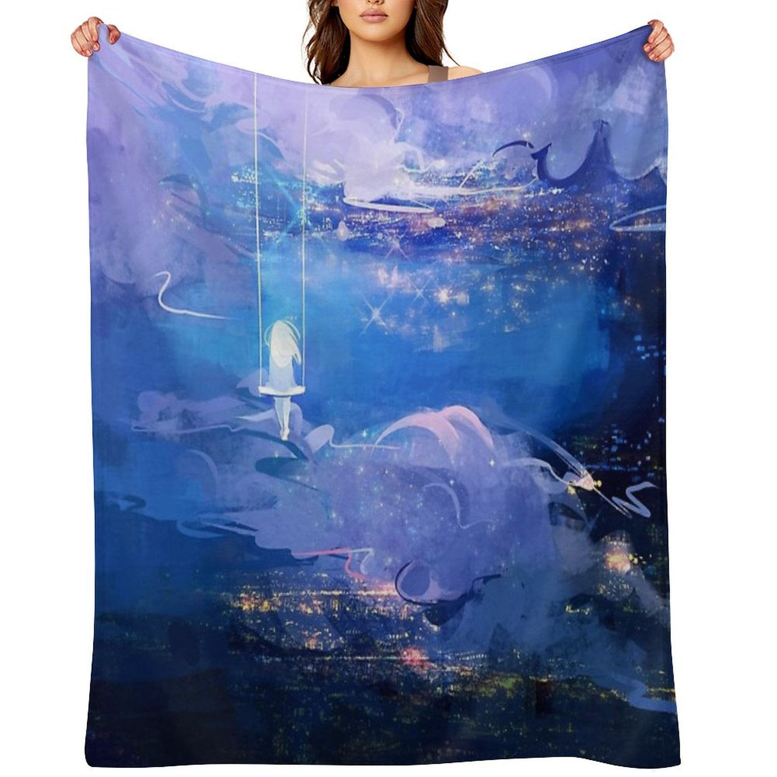 Above The Clouds Quick-dry Throw Blanket
