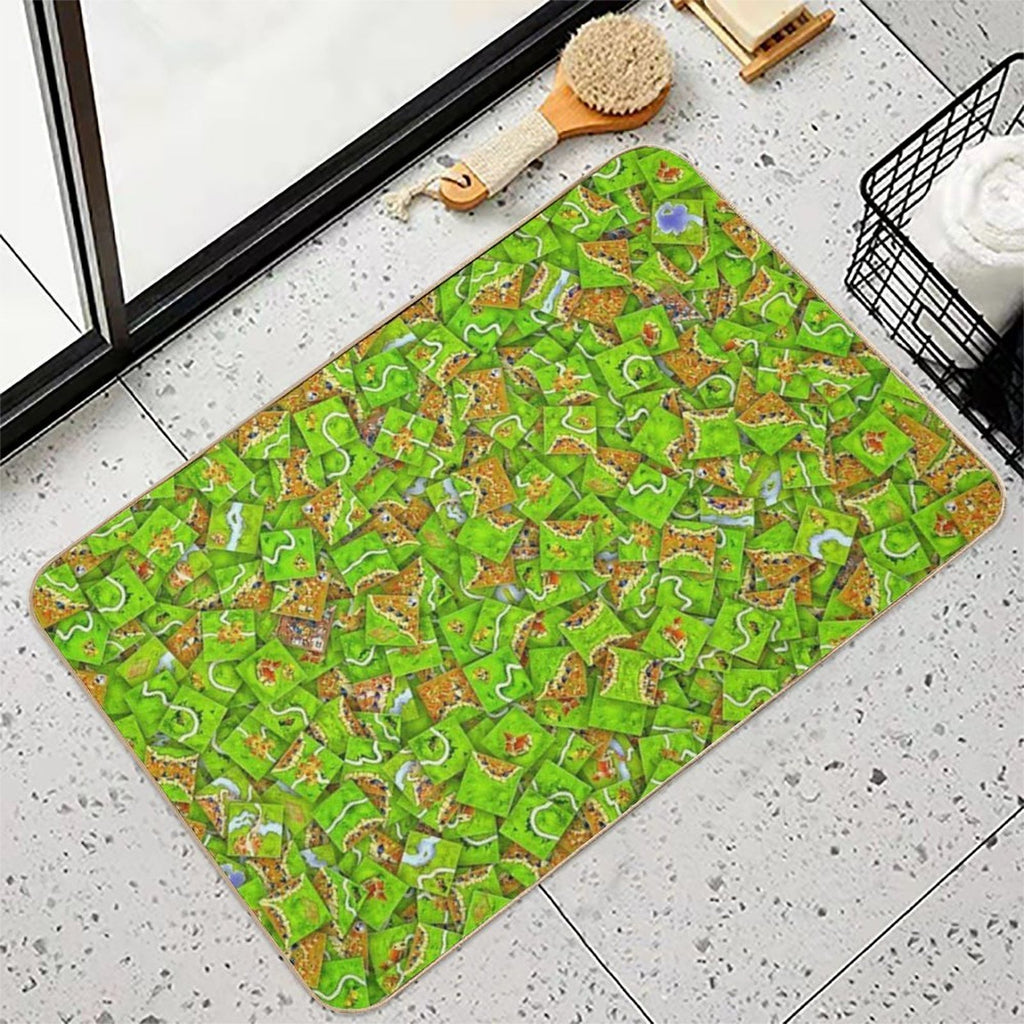 Carcassonne Tiles  Multi-Purpose Bath Mat