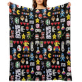 Copy of Bright Sally Dress Print Shrink-resistant Throw Blanket