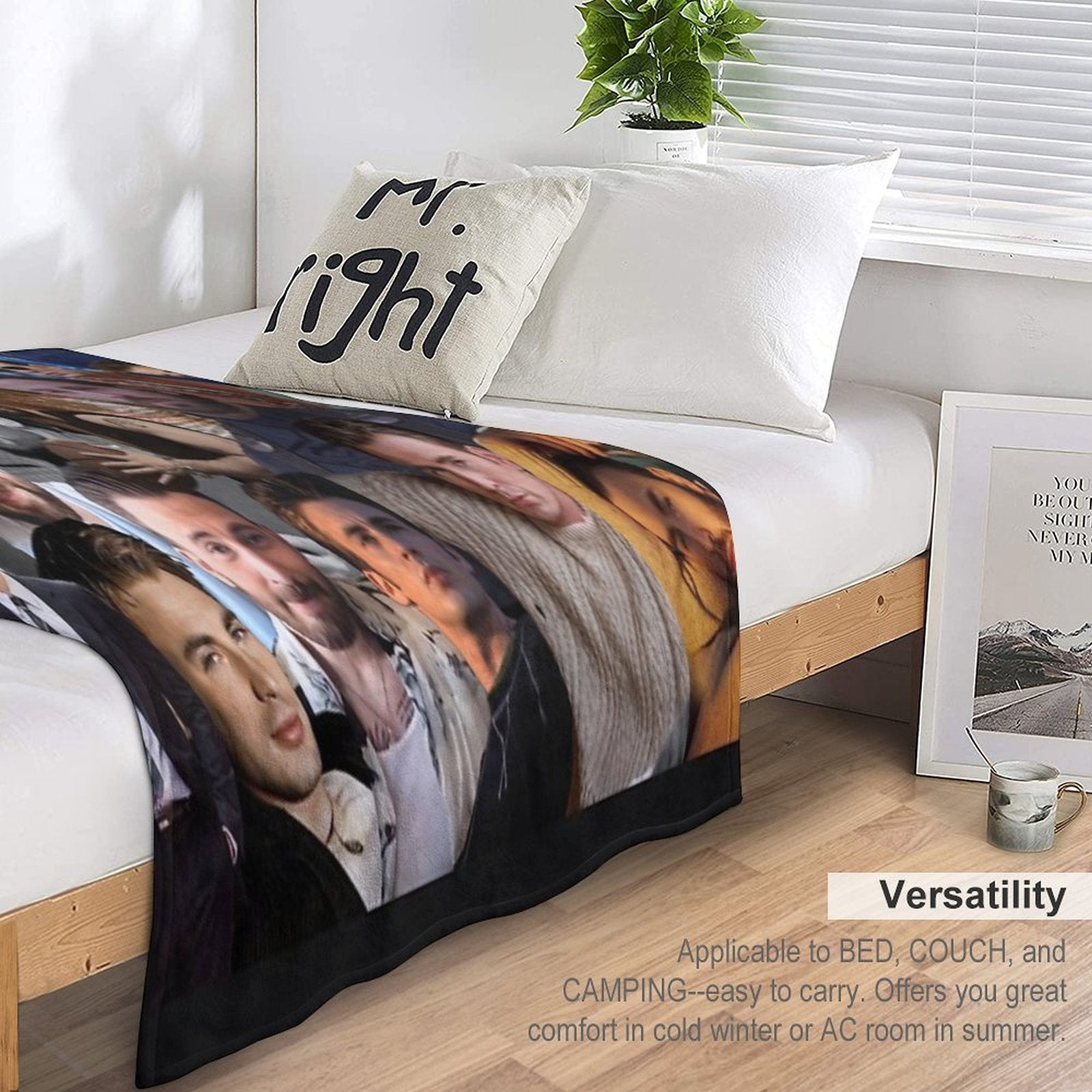 Chris Evans Collage Machine-washable Throw Blanket