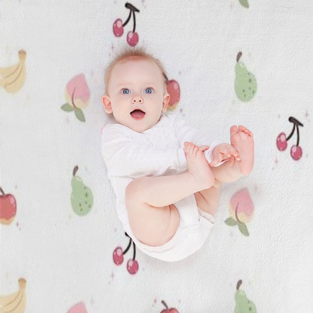 Cute Fruits Plush Throw Blanket