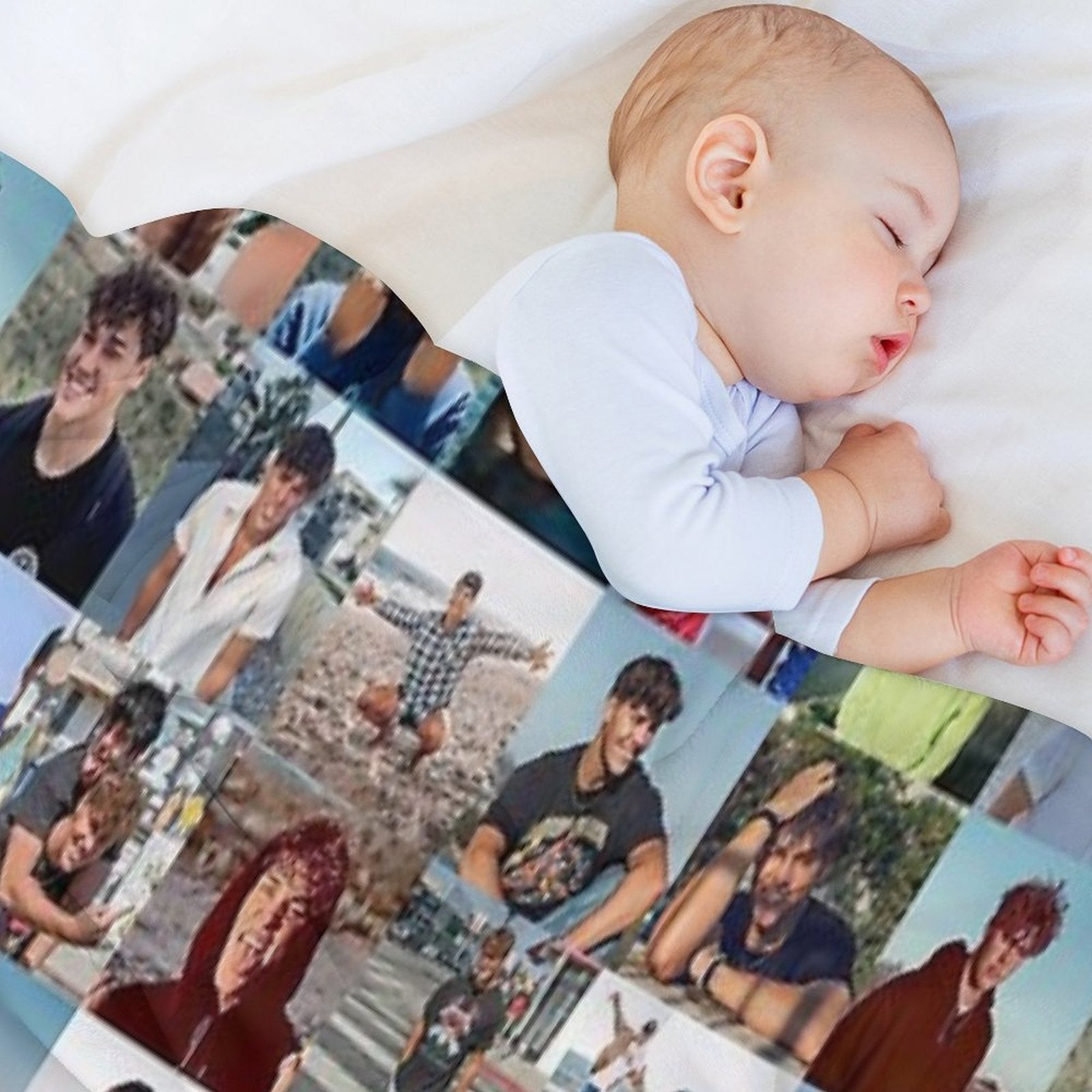 Noah Beck Collage Sustainable Throw Blanket