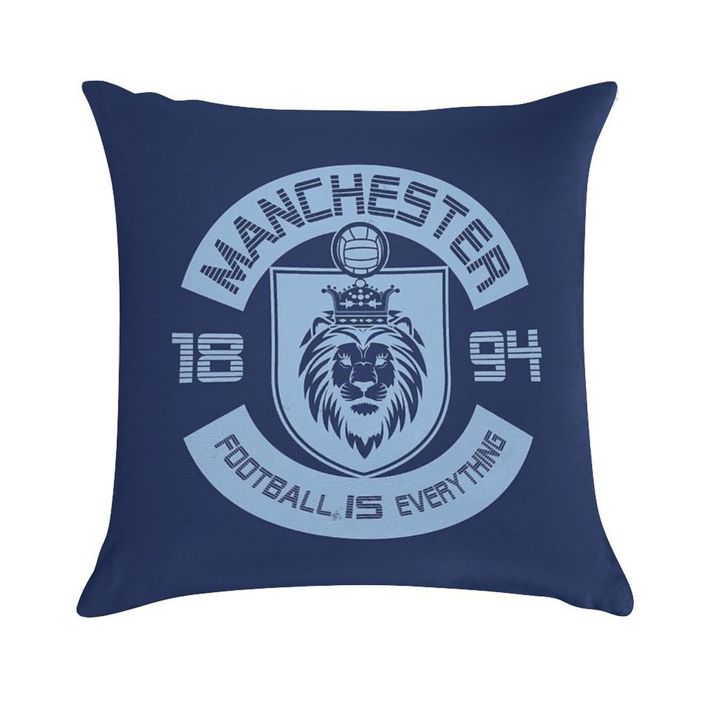 Football Is Everything - City of Manchester Squad Retro Soft Gift Ready Throw Pillow