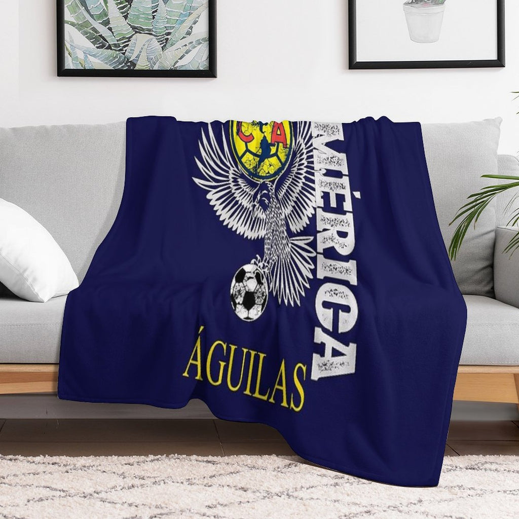 Aguilas Del America Playera Futbol Mexicano Liga Mx Multi-functional Throw Blanket
