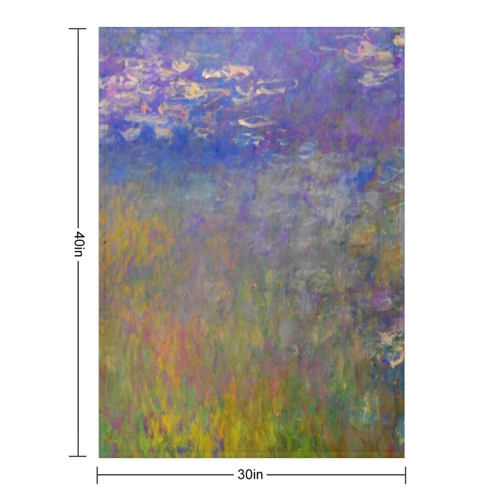 Water Lilies Claude Monet Fine Art Quick-dry Throw Blanket