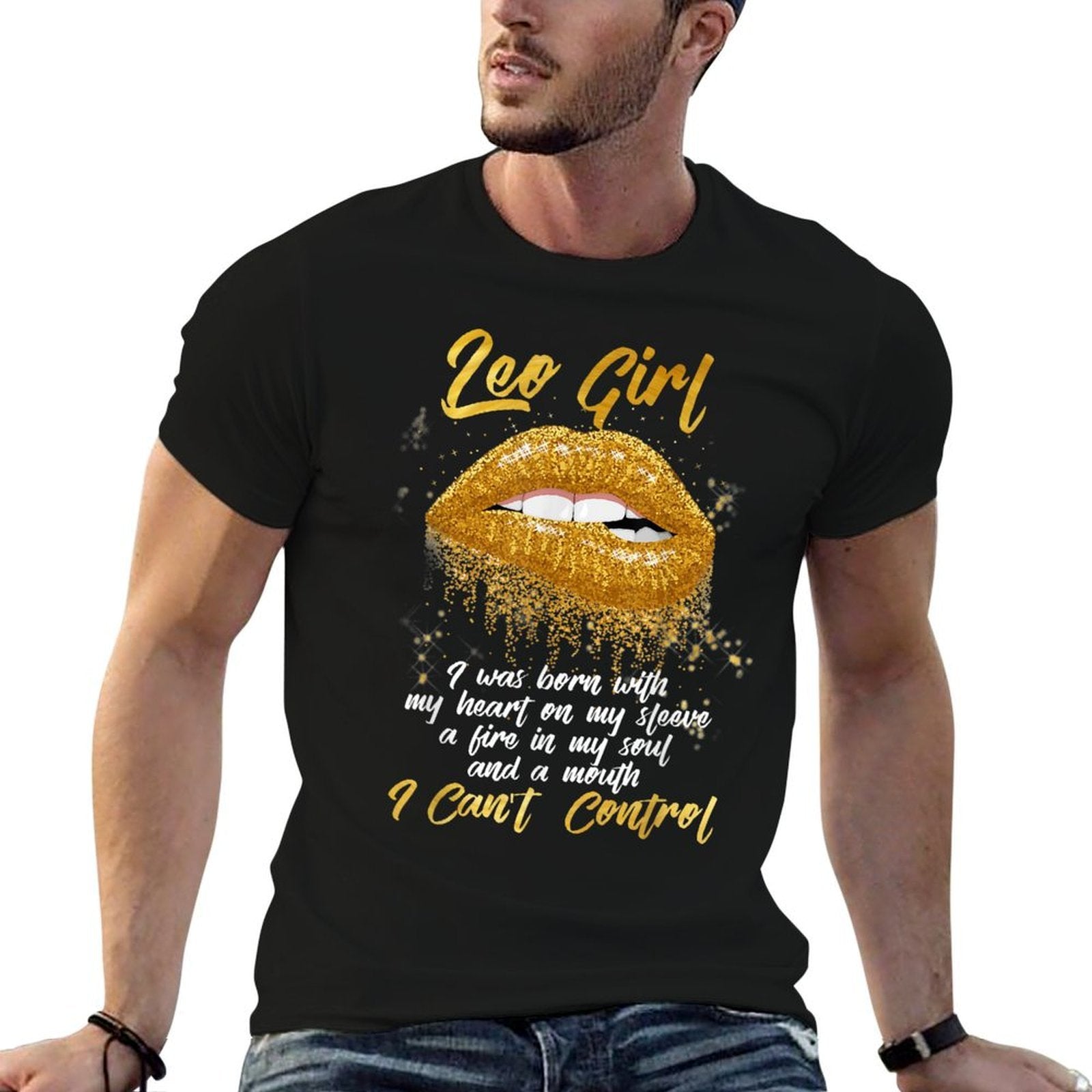 Im A Leo Girl Funny Birthday for Women  Stretchy T-Shirt