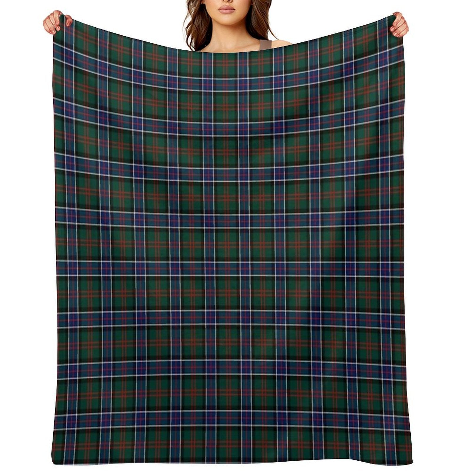 Clan Sinclair Hunting Tartan Travel-friendly Throw Blanket
