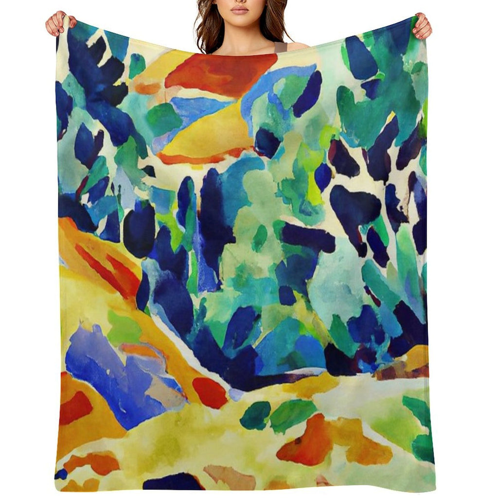 Henri Matisse Landscape Wrinkle-free Throw Blanket