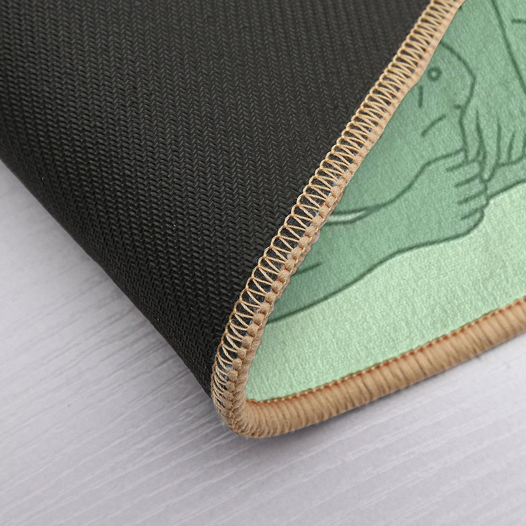 Buff Frog Icon Six, Take A Breather  Easy To Clean Bath Mat