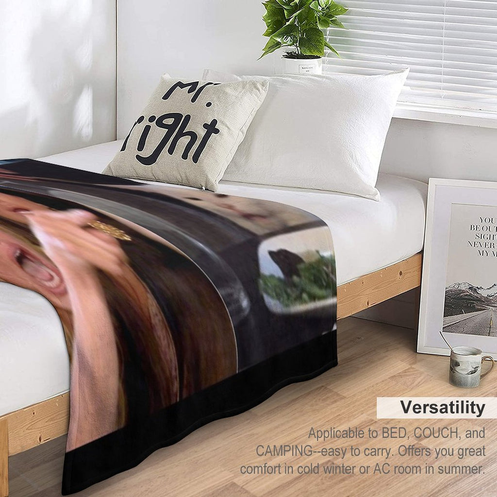 Woman Yelling at Cat Meme Comfort Throw Blanket