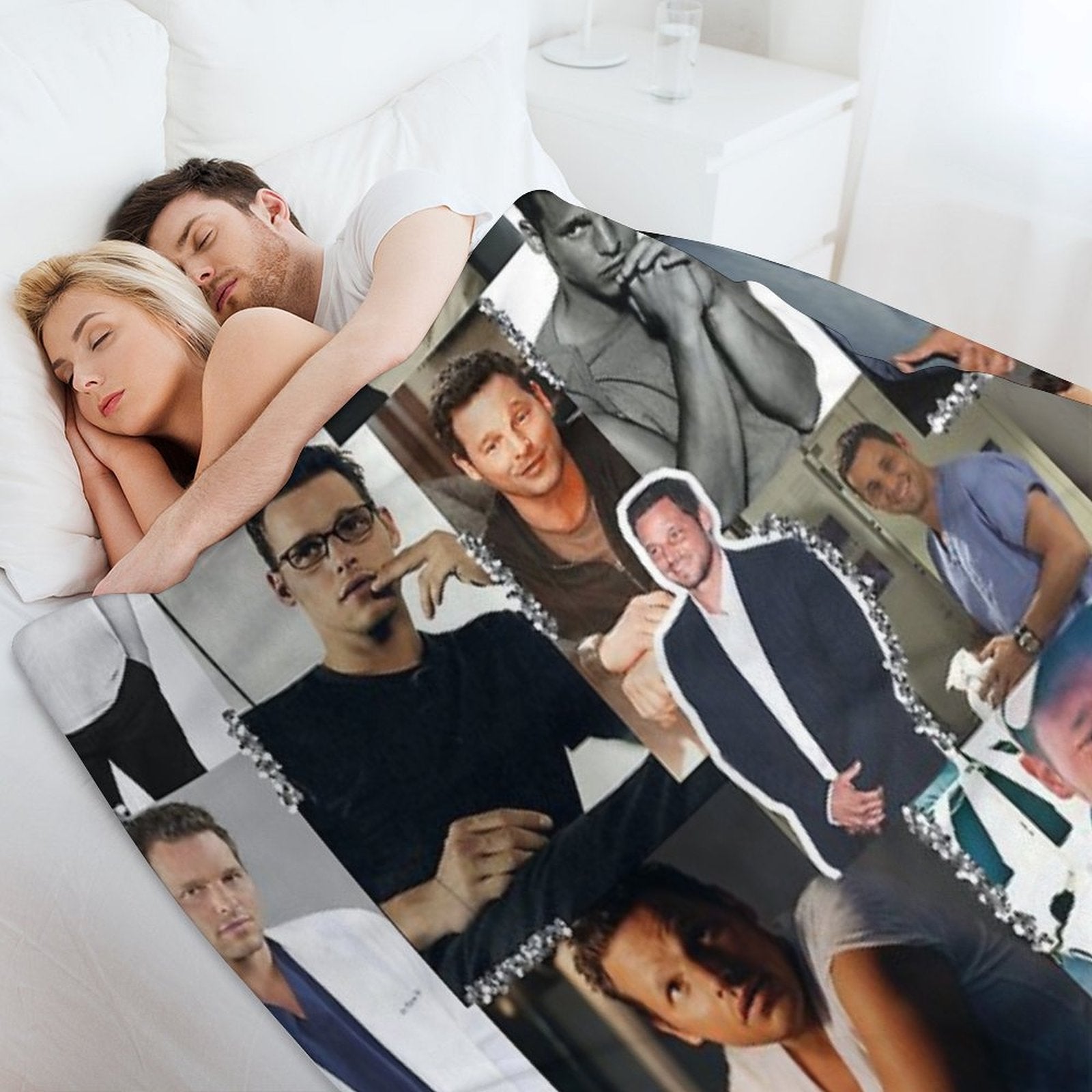 Alex Karev Collage Gift-ready Throw Blanket