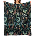Mystic Woodland Dragon Autumn Wrinkle-free Throw Blanket