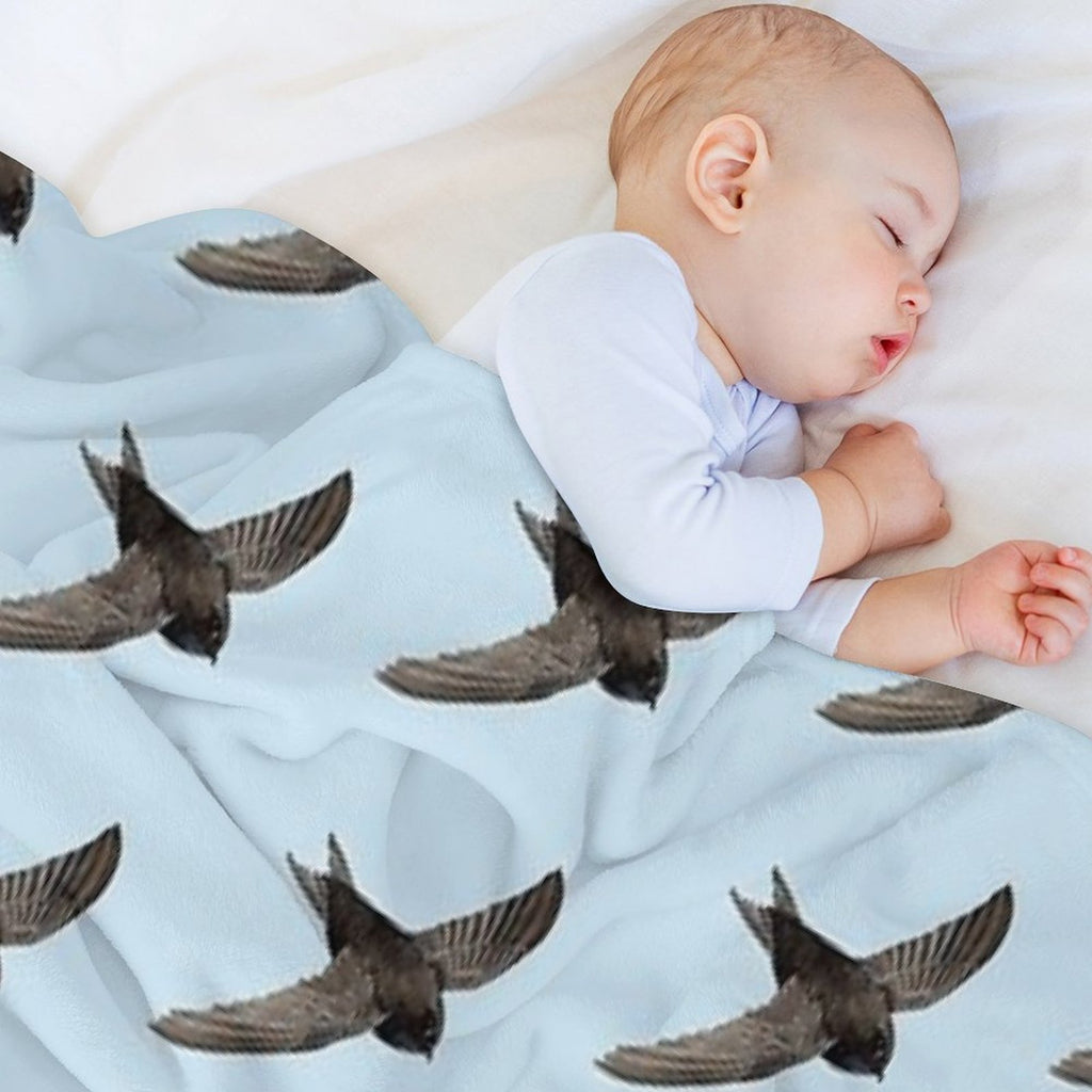 COMMON SWIFT-Apus Apus Anti-pilling Throw Blanket