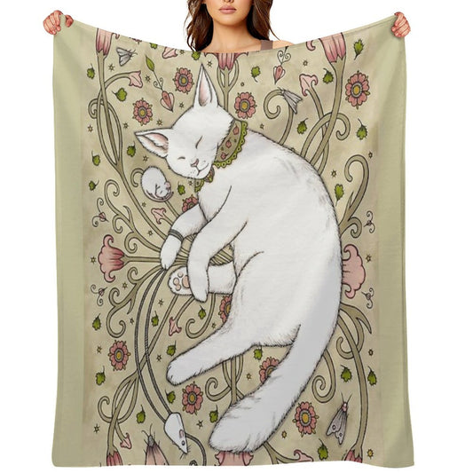 Mice And Moths Plush Throw Blanket