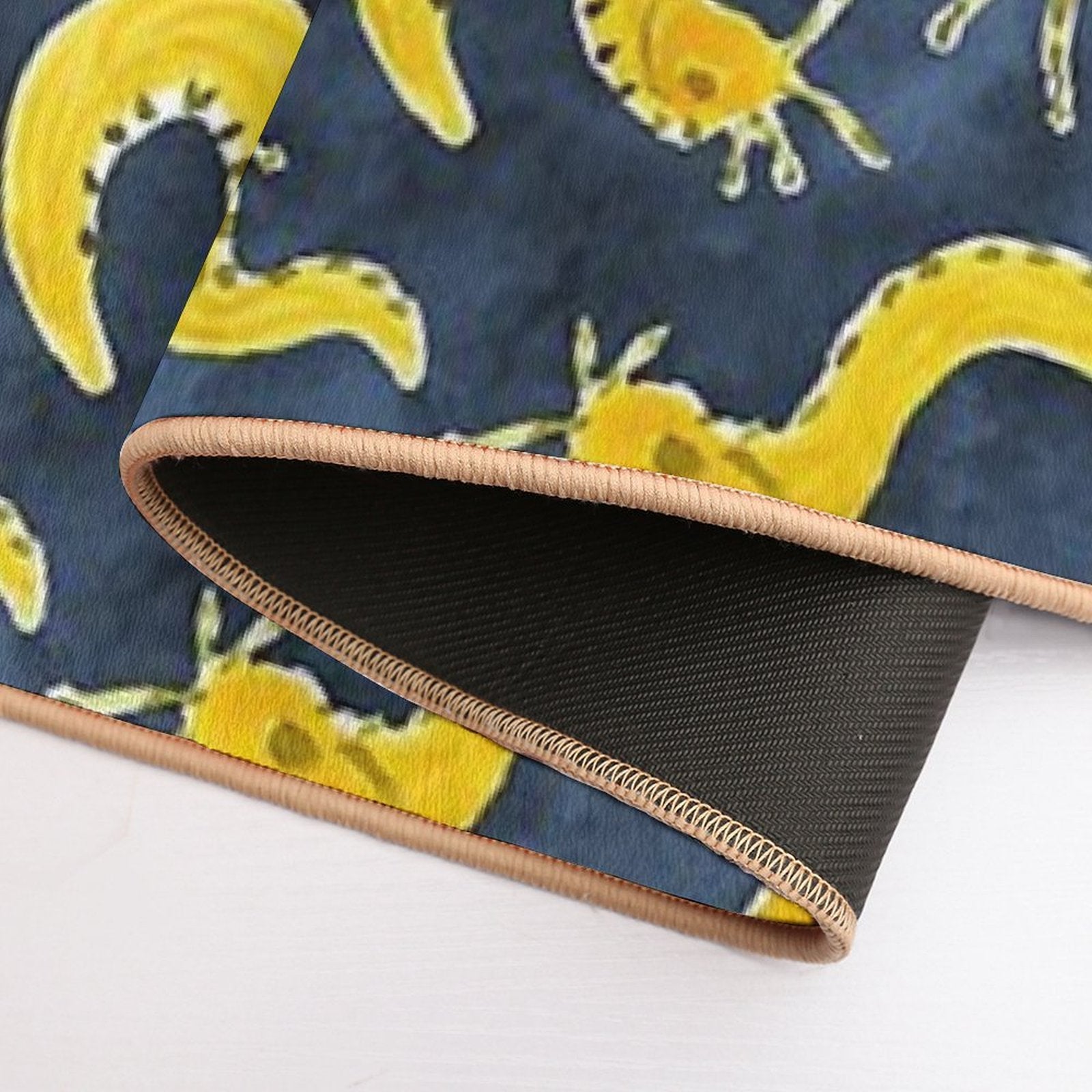 SLUG PARTY Banana Slug Print  Easy To Clean Bath Mat