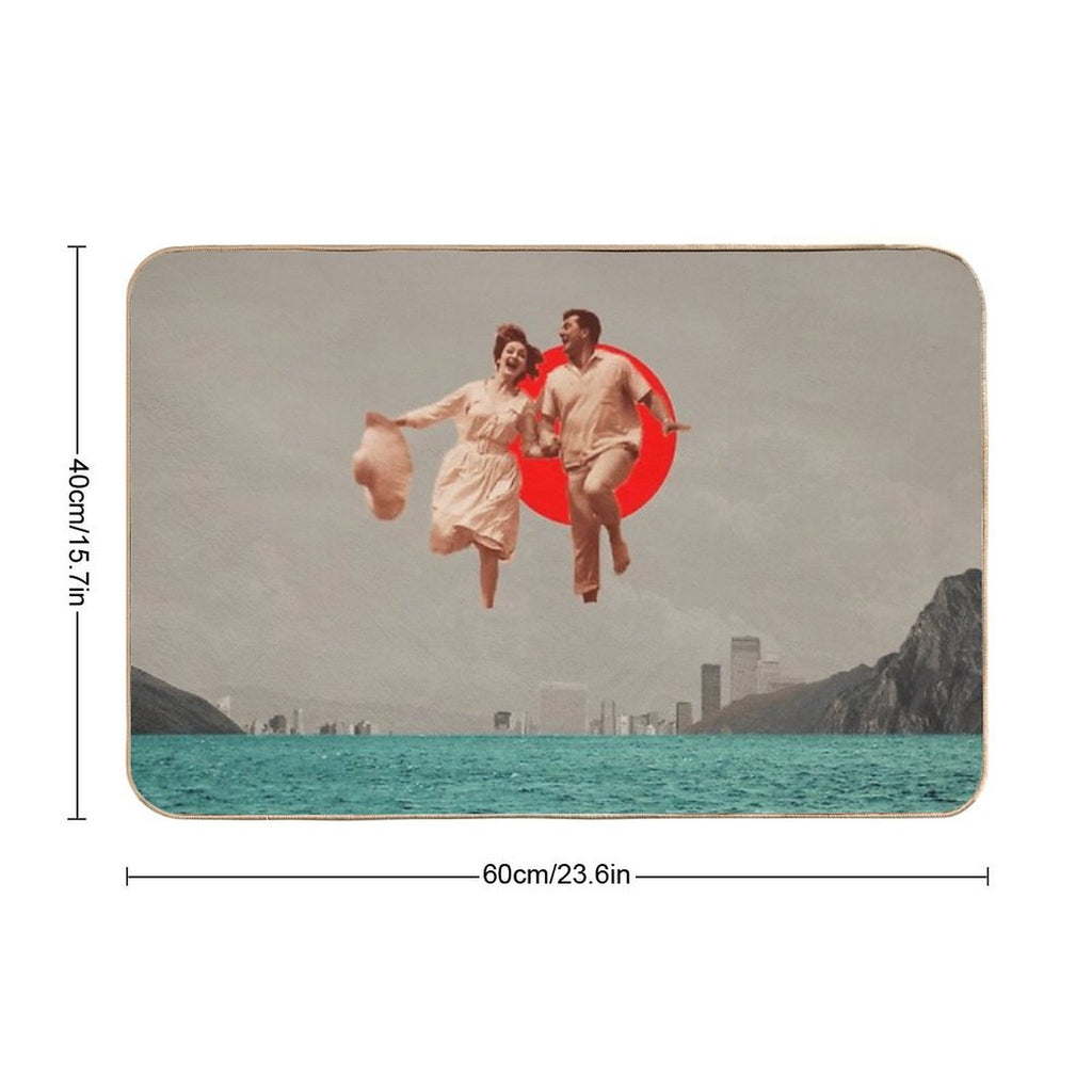 Don't Look Back  Easy Maintenance Bath Mat
